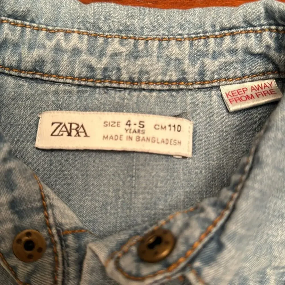 Zara Jean shirt VGUC size 4-5